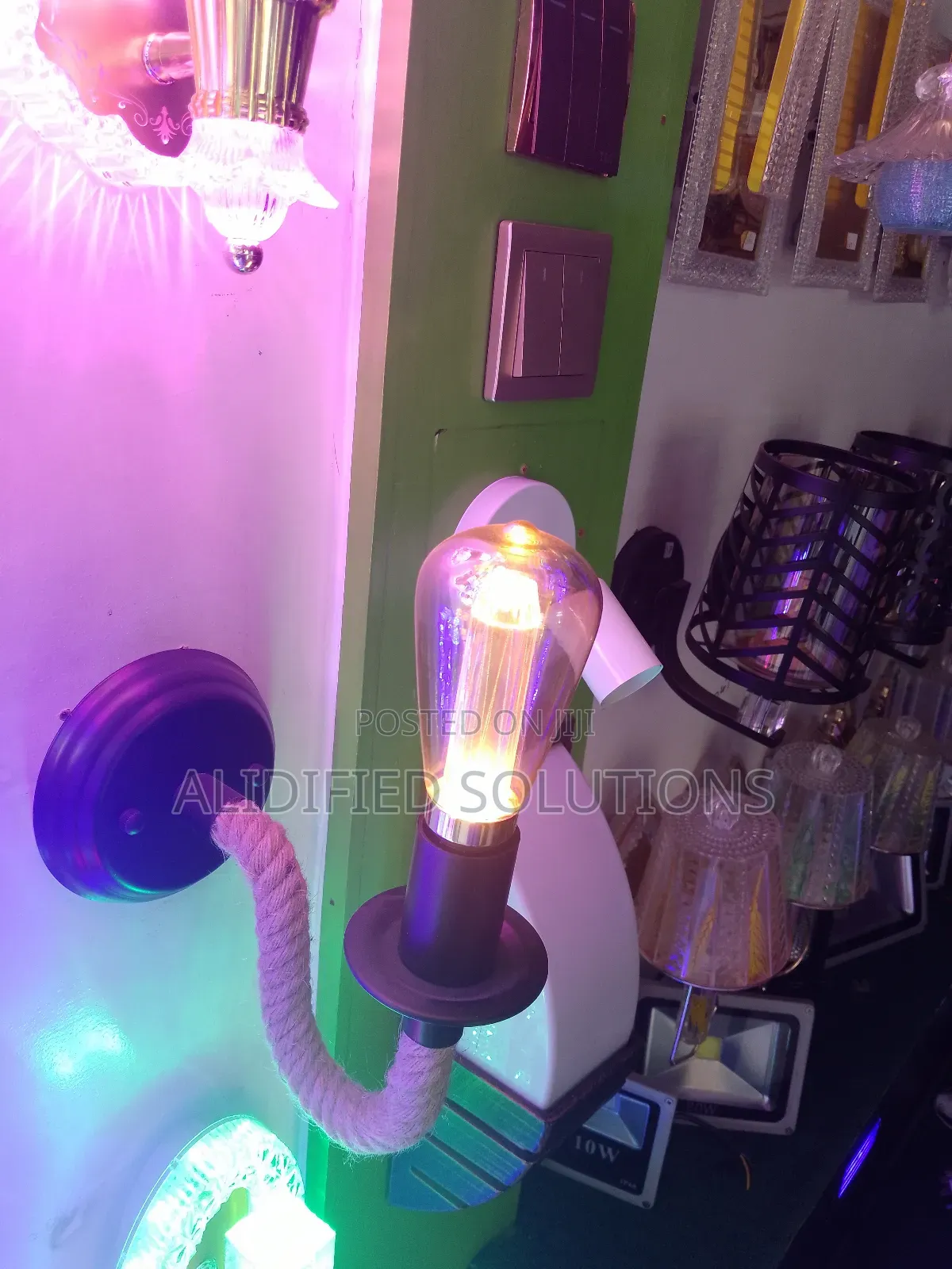 Rope Wall Bracket+Free Bulb