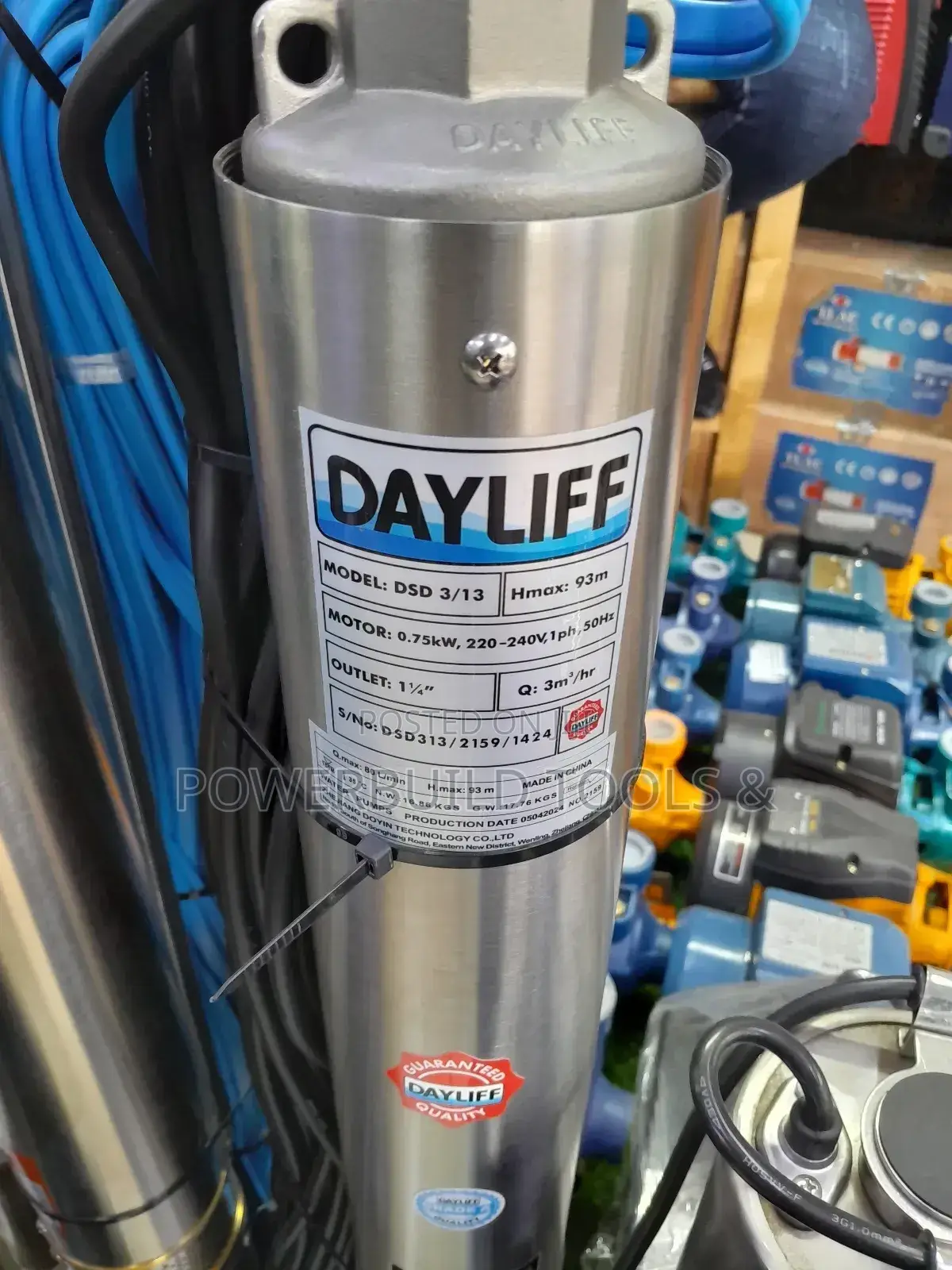 Dayliff DSD 3/13 Deep Well Submersible Pump