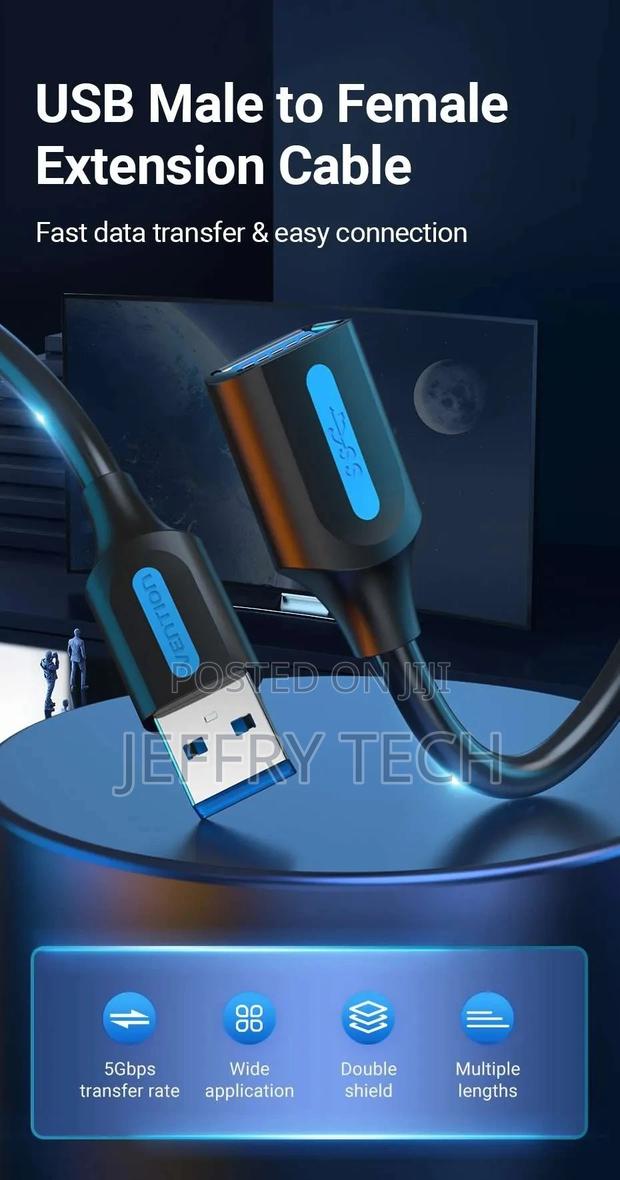 Vention CBHBI USB 3.0 a Male to a Female Extension Cable 3M - main view