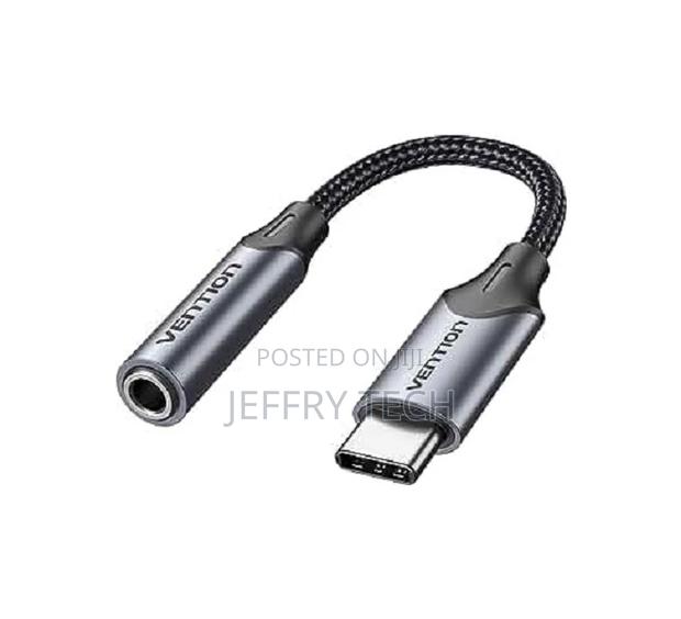 Vention USB-C Male to 3.5MM Earphone Jack With DAC Adapter