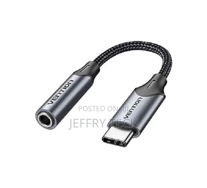 Vention USB-C Male to 3.5MM Earphone Jack With DAC Adapter