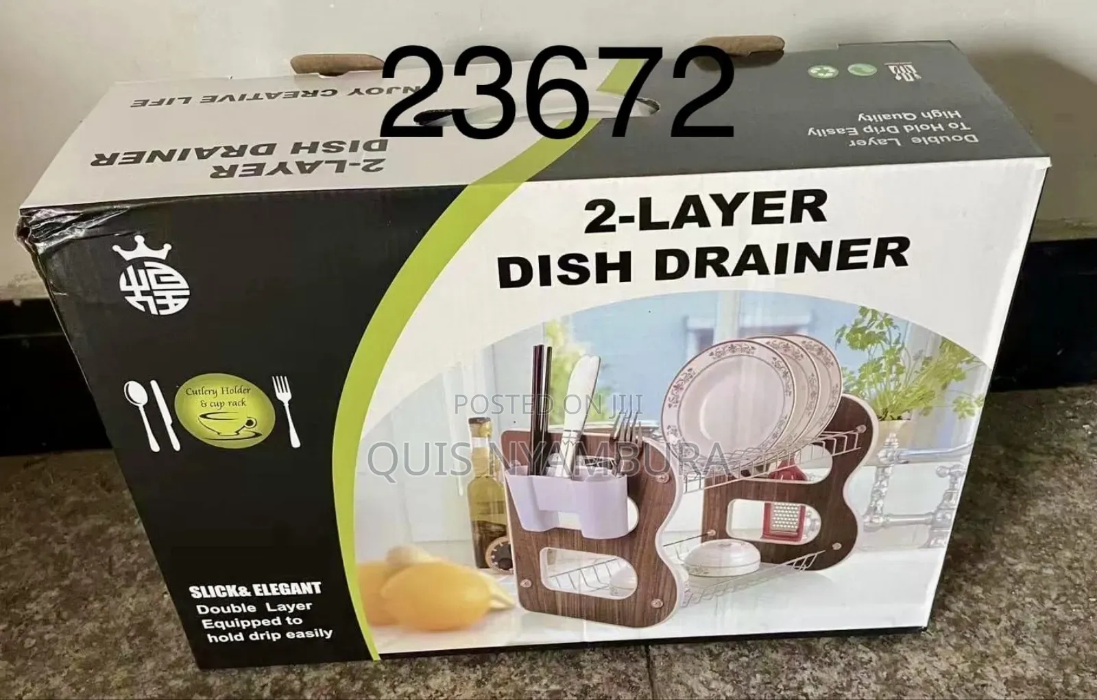Dish Drainer, 2 Layer Dish Drainer
