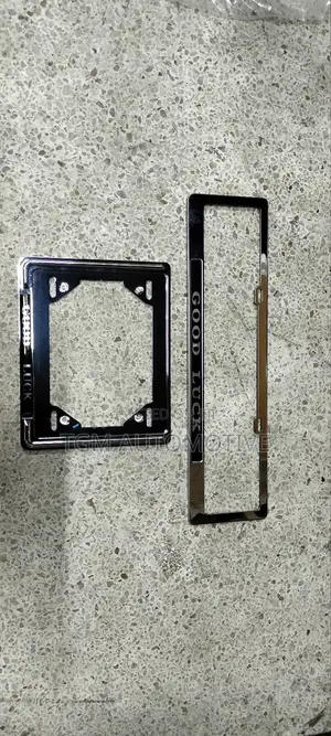 Number Plate Good Luck Silver Chrome