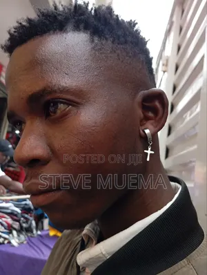 Men Cross Earings