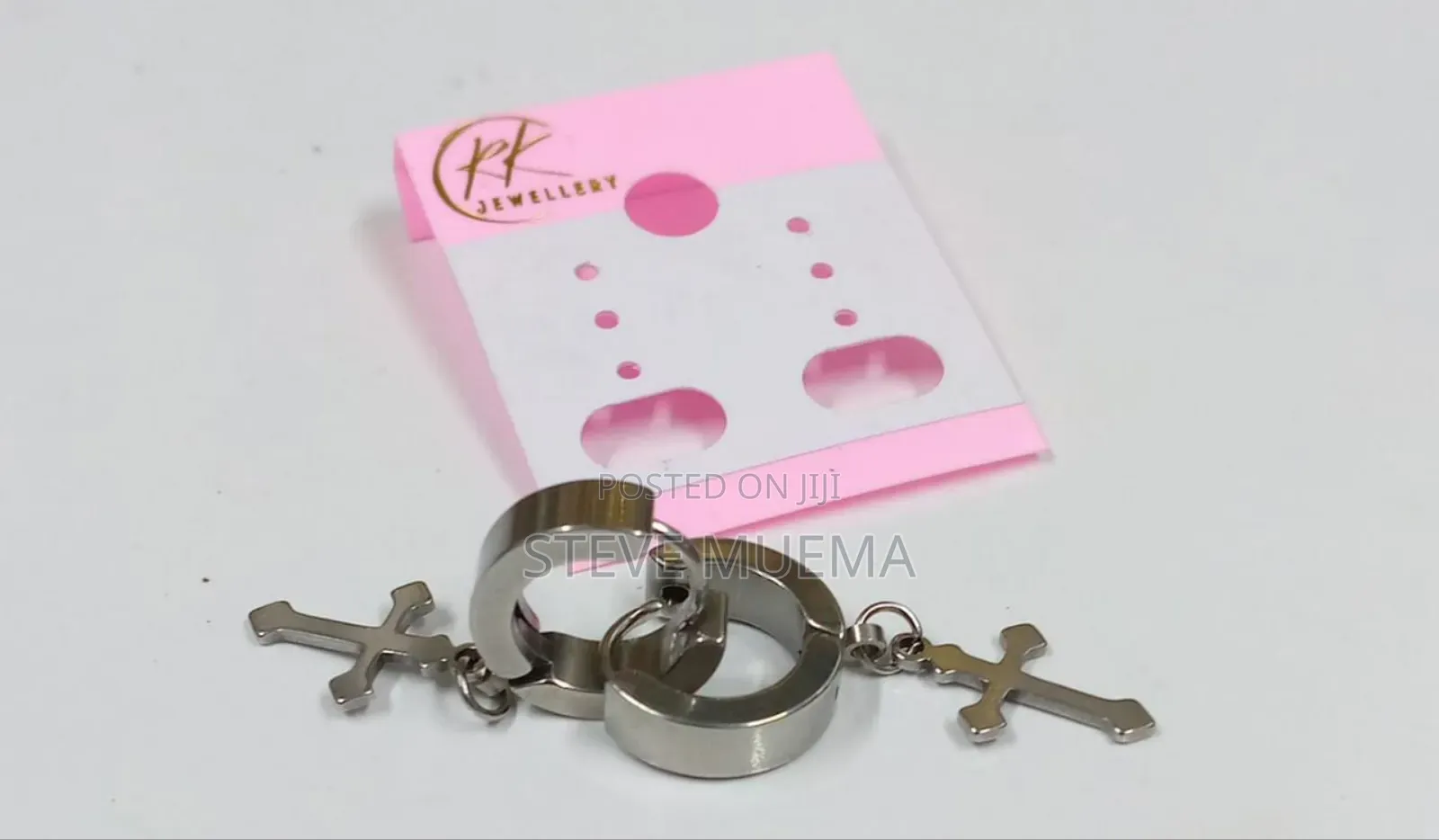 Men Cross Earings