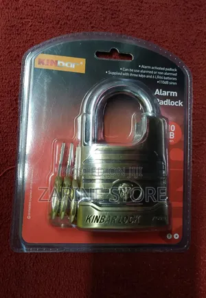 Kinbar Lock 70mm Alarm, Uses LR44 Batteries