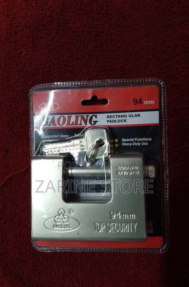 Rectangular 94mm Padlock Boaling Padlock With 5keys - main view