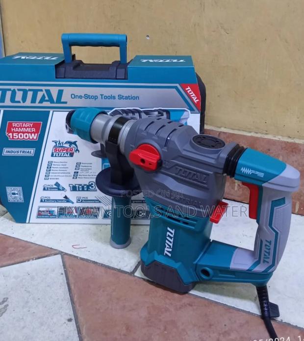 New Total Rotary Hammer Drill 1500W + Bitts - thumbnail 3