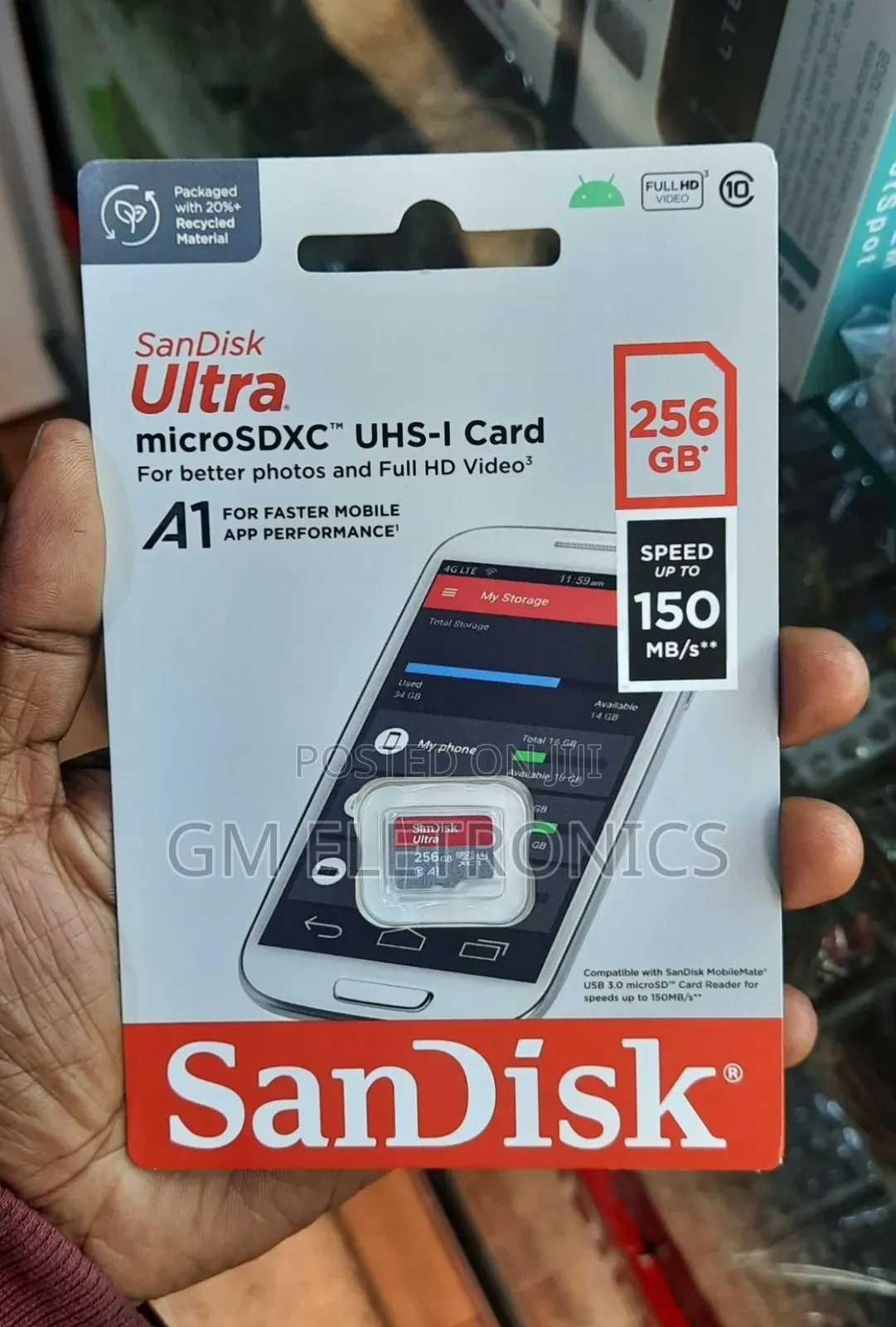 Original 256gb Memory Card for Phones With 150mb/S Speed