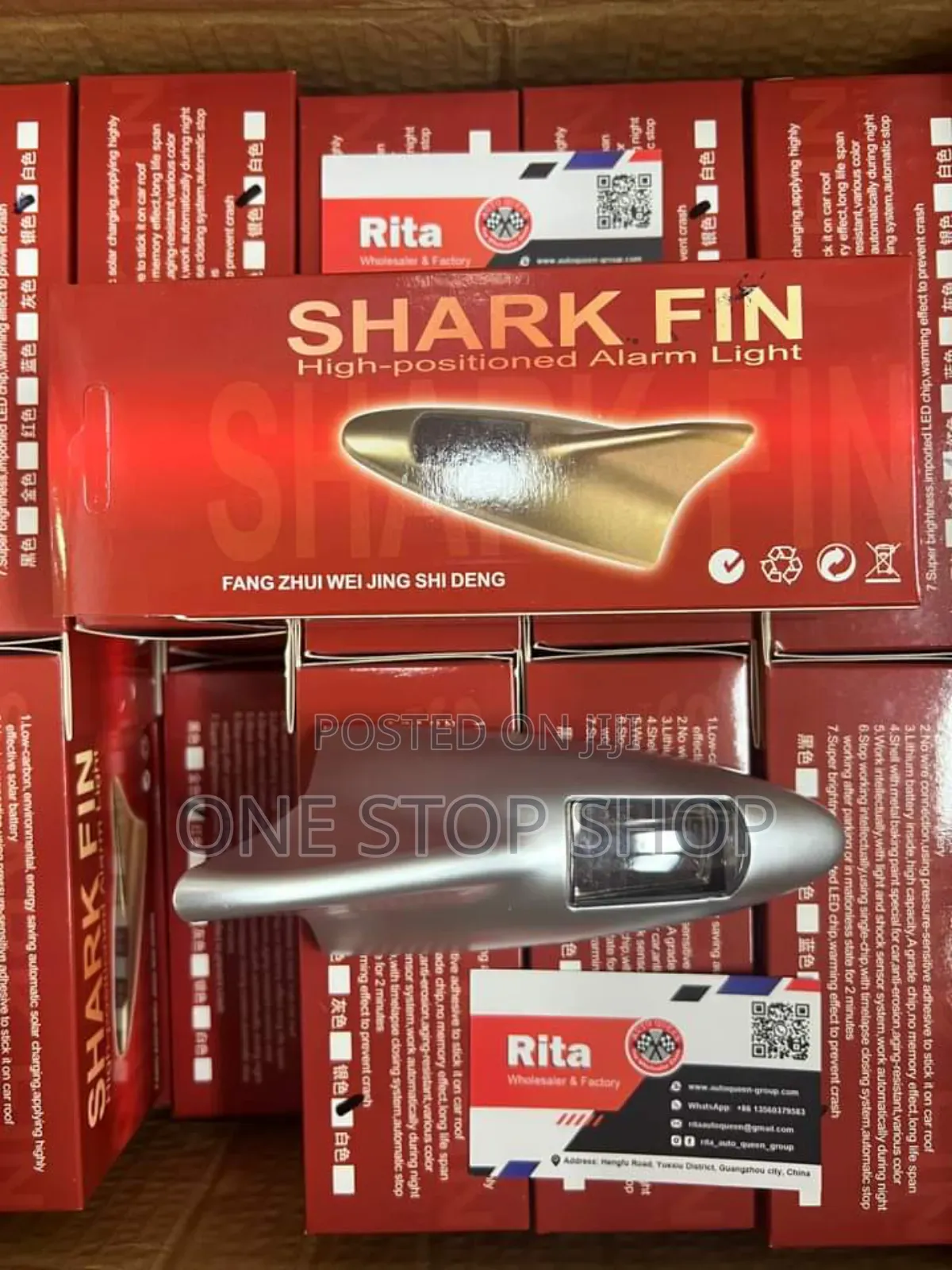 High Positioned Roof Solar Powered Shark Fin
