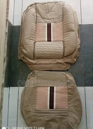 Unique Baije Color Leather Seat Top Cushions Covers