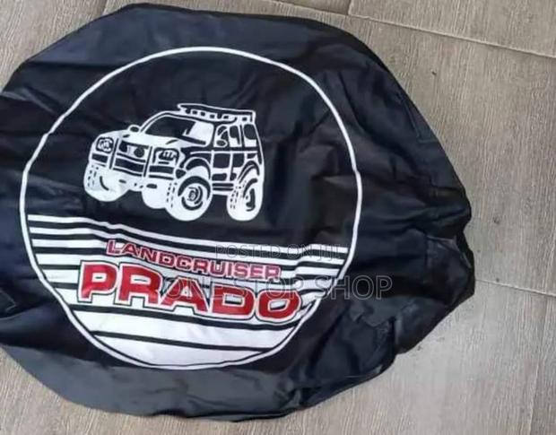 17" Prado Labelled Leather Spare Tire Cover
