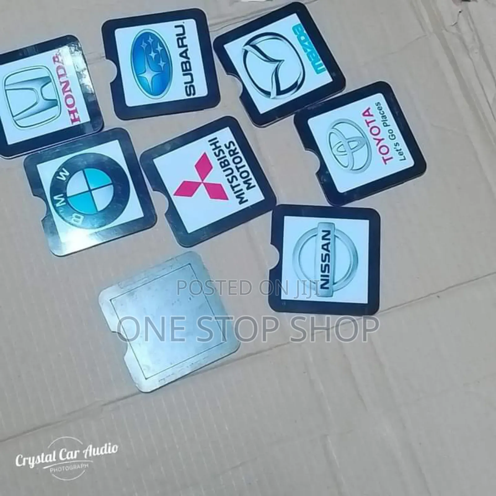 Labelled Car Brands Insurance Stickers Mounts