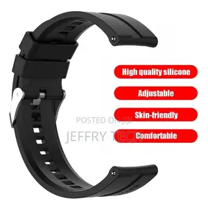 Silicone Wriest Rubber Band Watch Strap 22mm for Huawei GT 3
