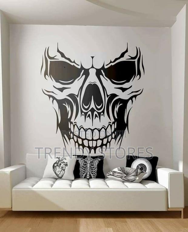 Vintage Skull Wall Sticker - main view