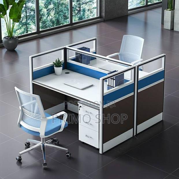 Office Workstation, Two Way Modular Office Workspace - main view