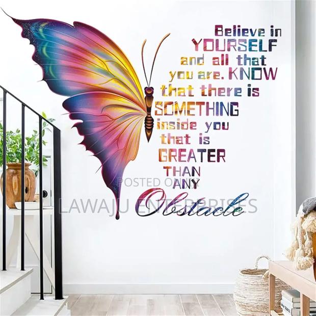 Butterfly Inspirational Wall Sticker - main view
