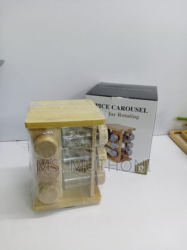 Rotating Bamboo Spice Rack* - thumbnail 3