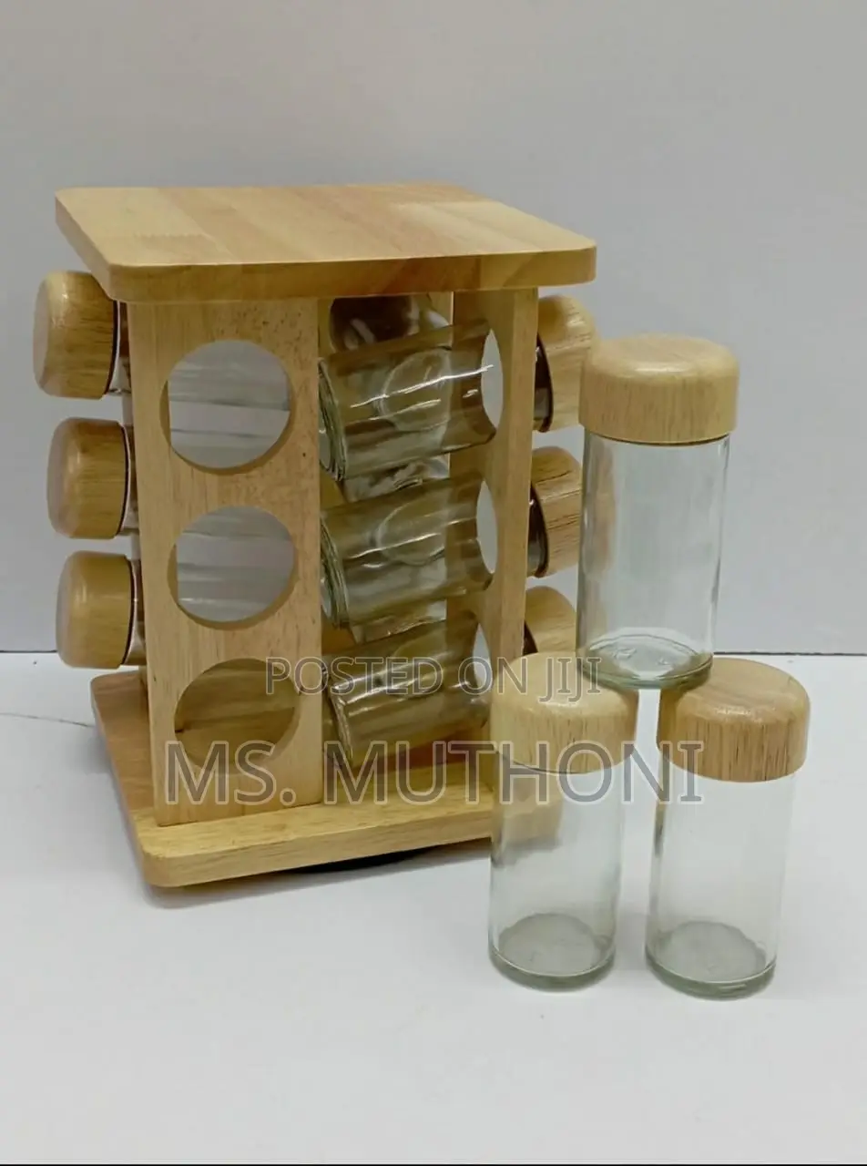 Rotating Bamboo Spice Rack*