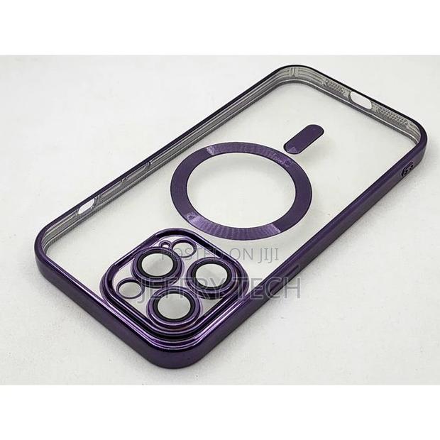 iPhone 14 Pro Max (6.7 Inch) Clear / Purple Case