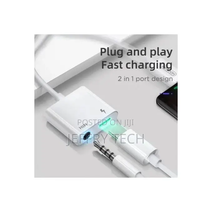 JOYROOM SH-C1 Type-C HIFI + PD Audio Converter - White