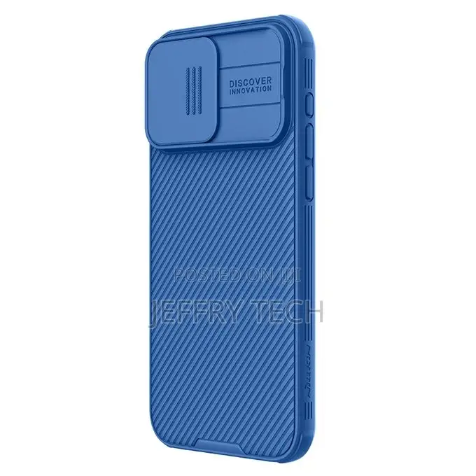 Blue Nillkin Apple iPhone15 Pro Max Camshield Pro Case - Blu