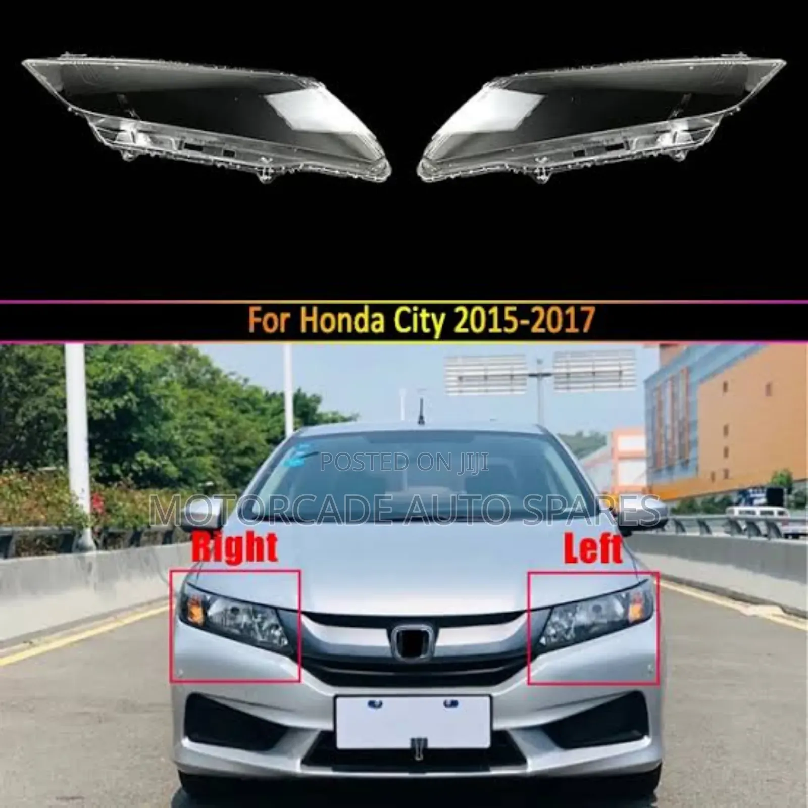 Honda Fit 2015/2016 Headlight Lens Cover