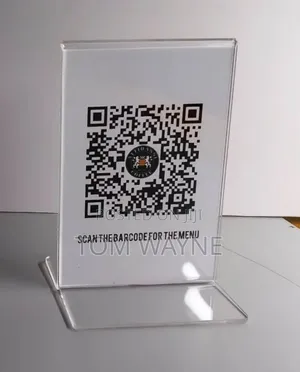 Clear Acrylic Table Display Stand / Menu Display