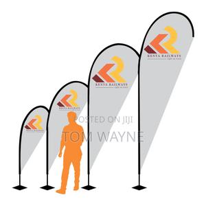 Teardrop Banner Complete With Stand - main view