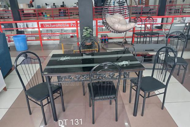 Executive Black 4 Sitter Dinning Table.