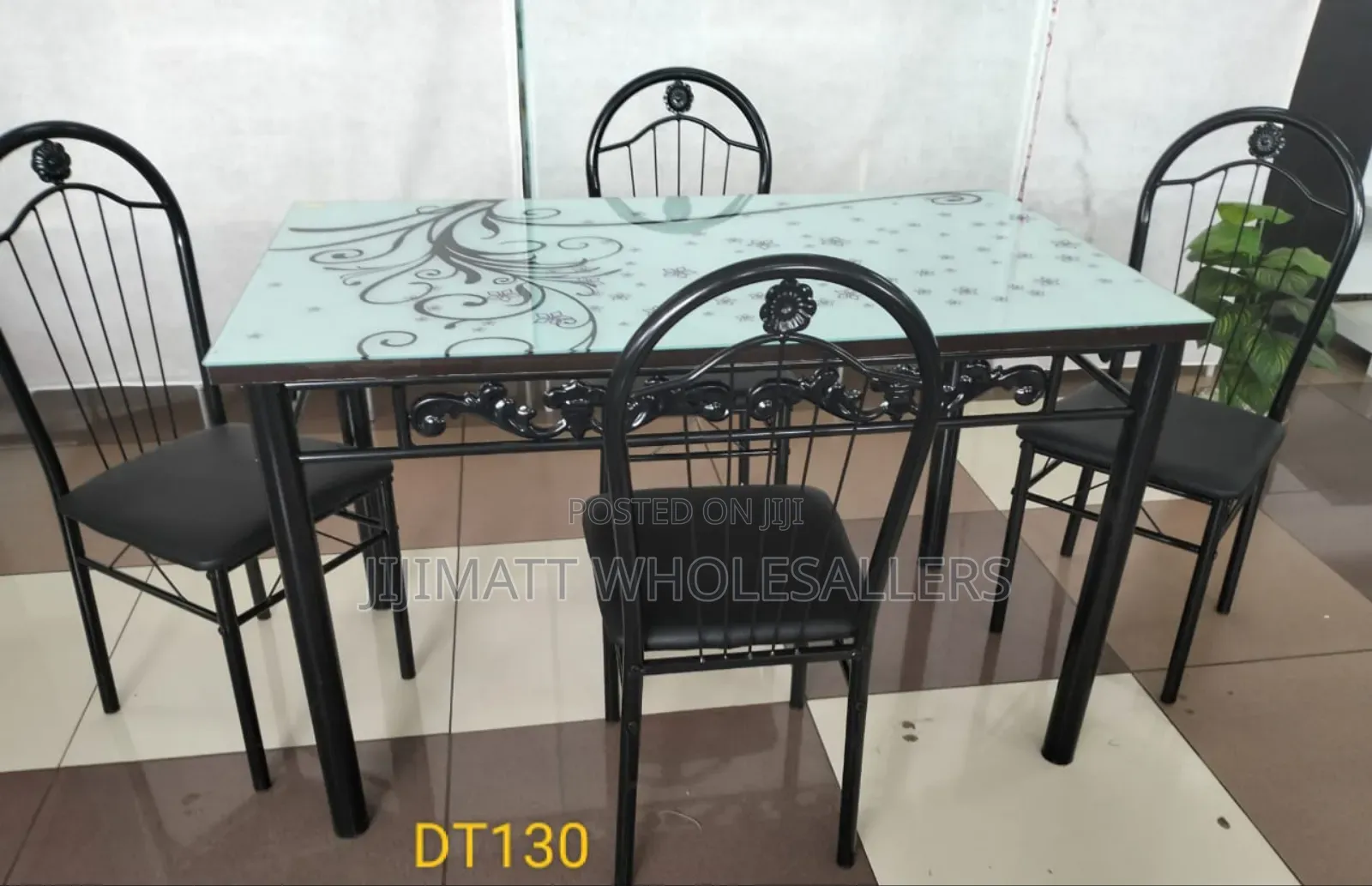 Executive Dining Table White 4 Sitter Available