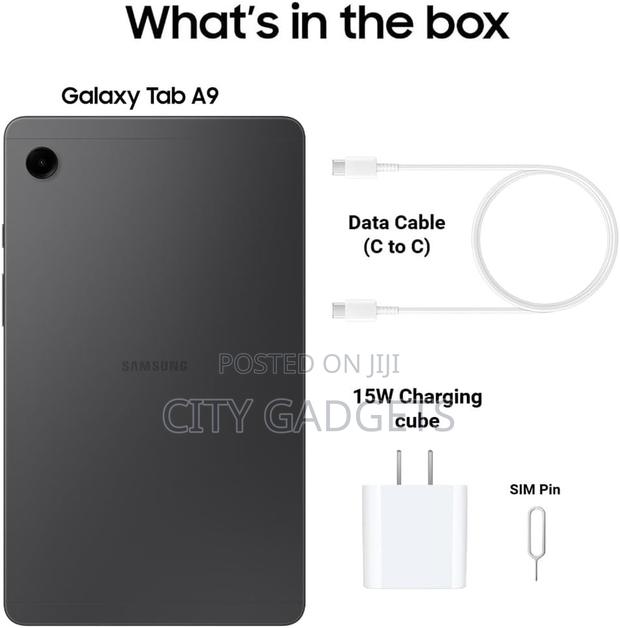 New Samsung Galaxy Tab A9 64 GB Black