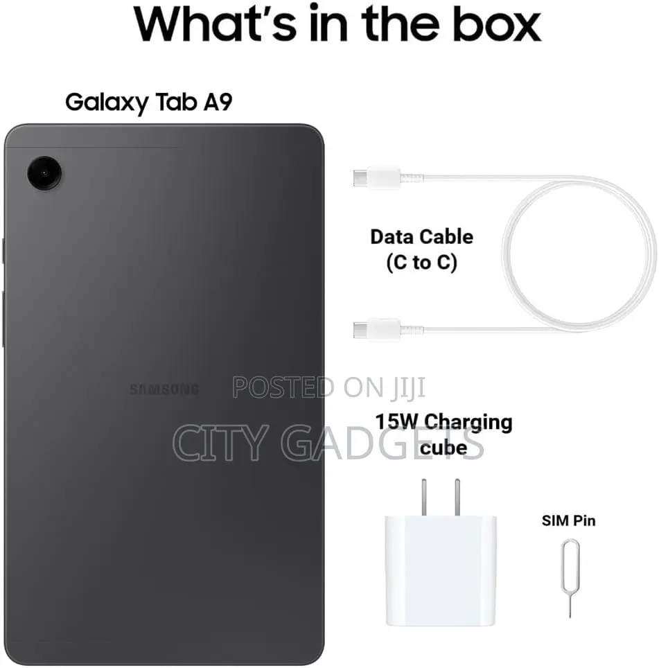 New Samsung Galaxy Tab A9 64 GB Black