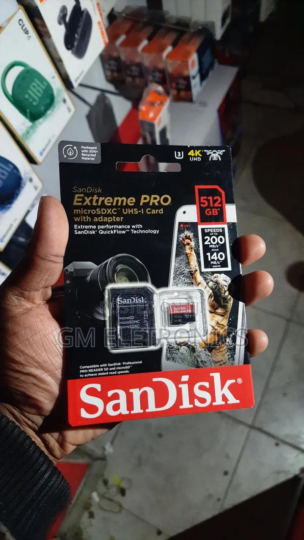 512GB Sandisk Extreme Pro Micro SD Card. - main view