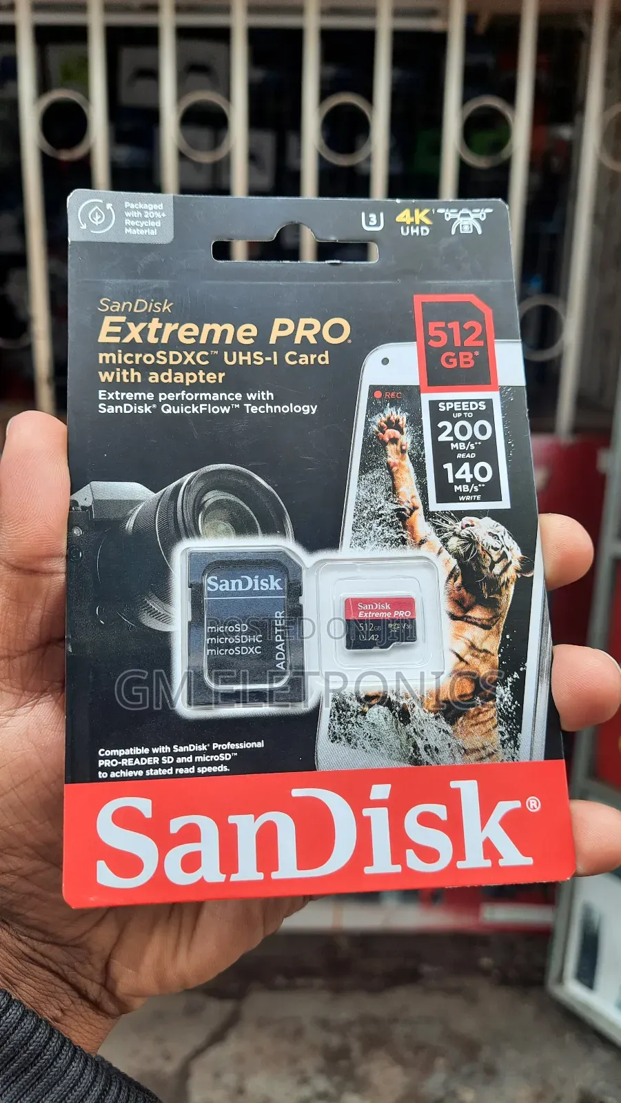 Sandisk Extreme Pro 512gb Microsdxc Uhs-I, V30 200mb/S Read