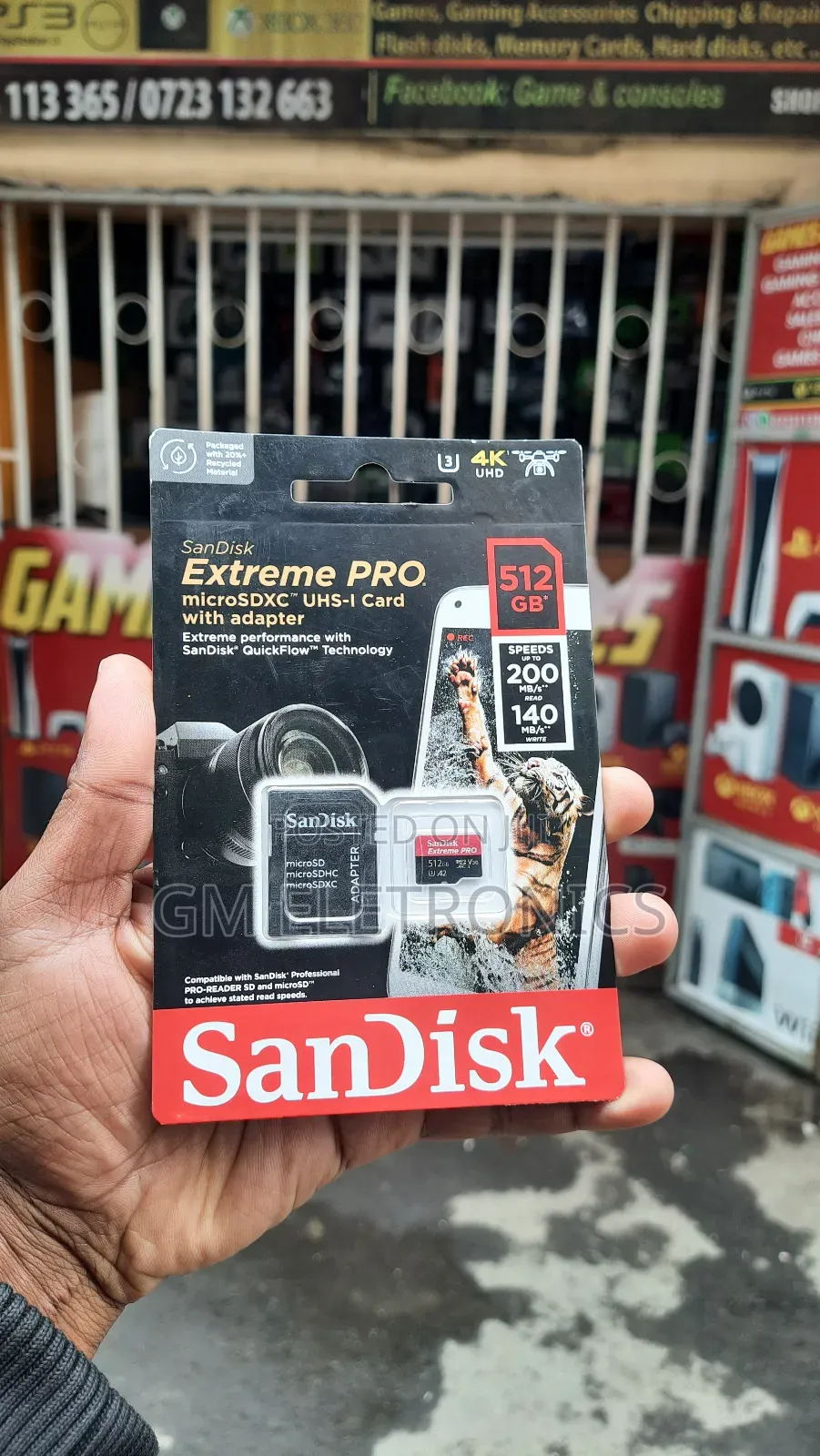 Sandisk Extreme Pro 512gb Microsdxc Uhs-I, V30 200mb/S Read