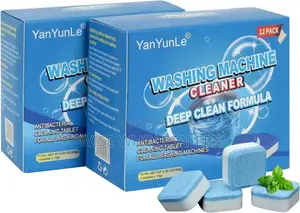 Drum Washing Machine Antibacterial Cleaning Tablets 12 Pcs°°