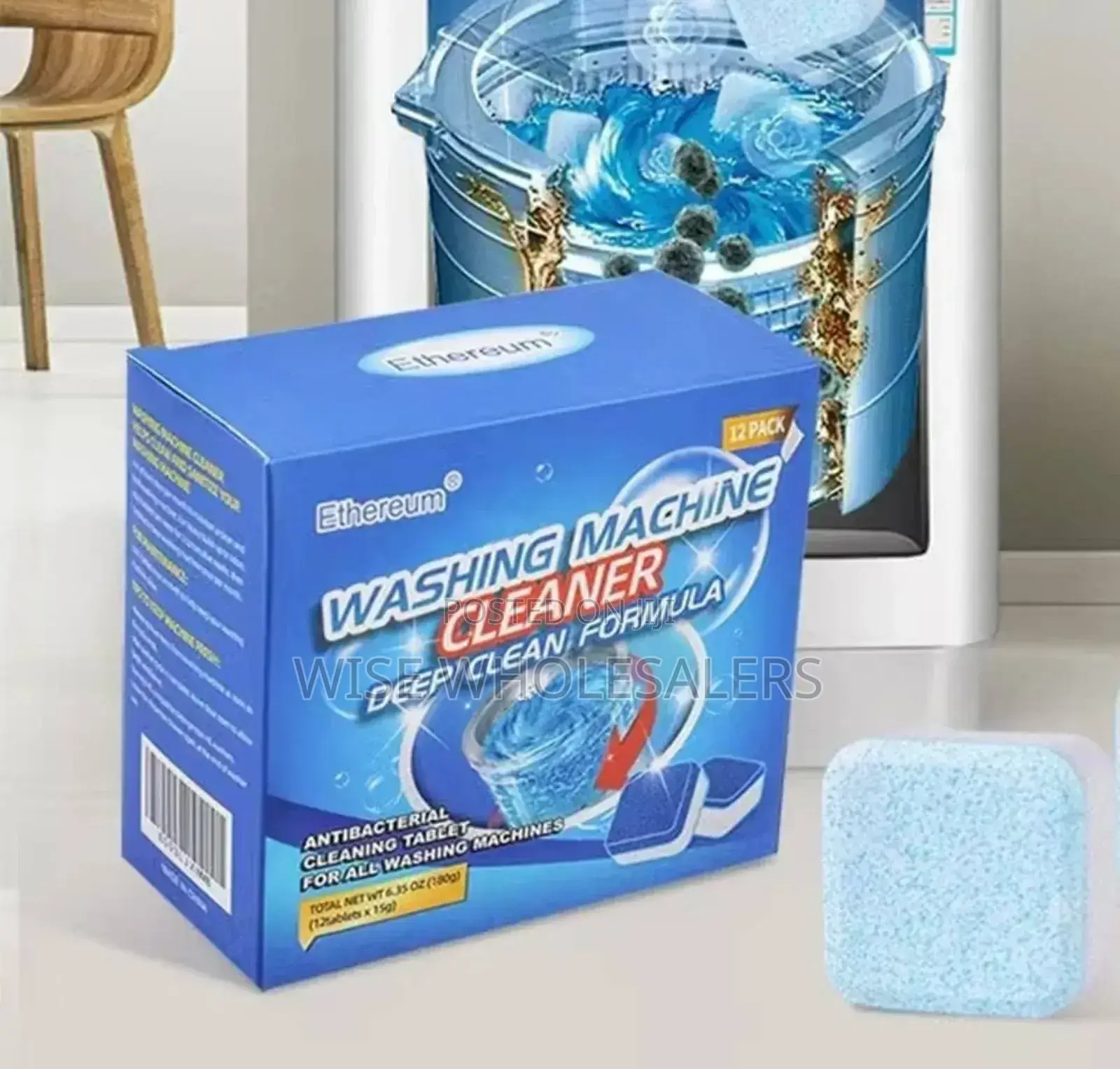 Drum Washing Machine Antibacterial Cleaning Tablets 12 Pcs°°