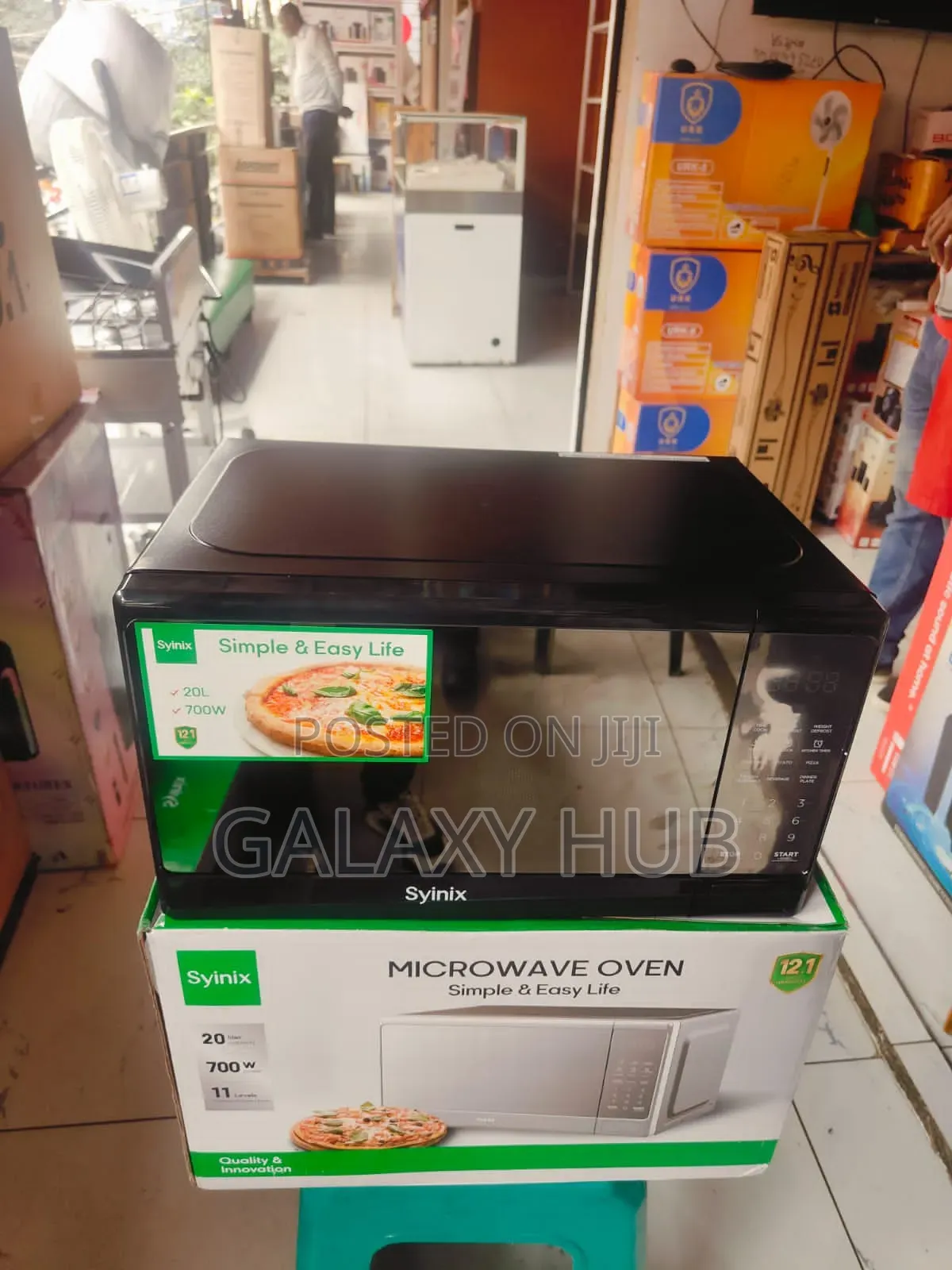 Syinix 20litres Digital Microwave Black Microwave
