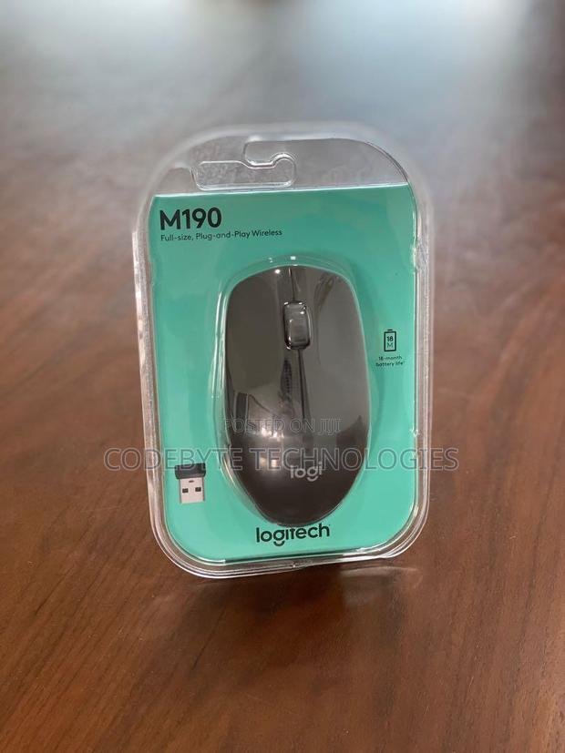 Logitech M190 Blue Wireless Mouse` - main view