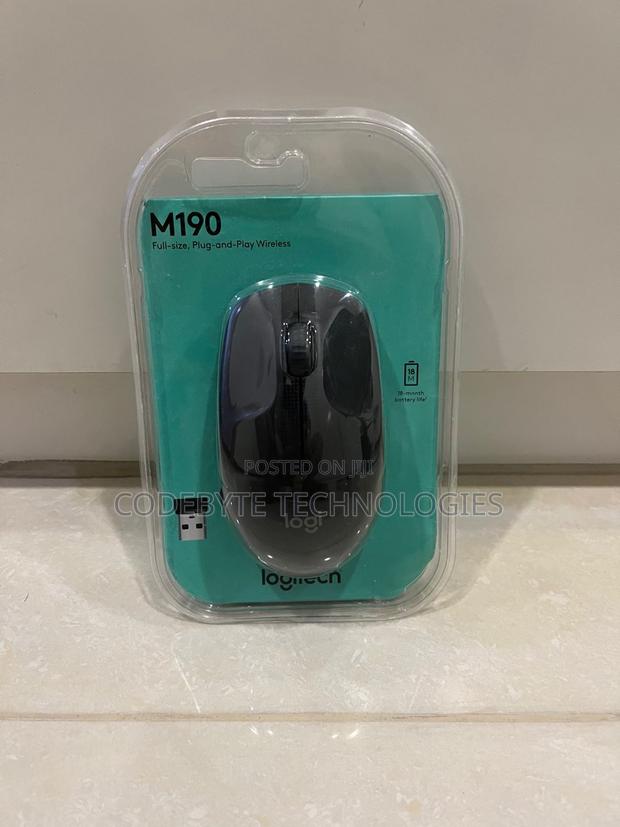 Logitech M190 Grey Wireless Mouse - main view