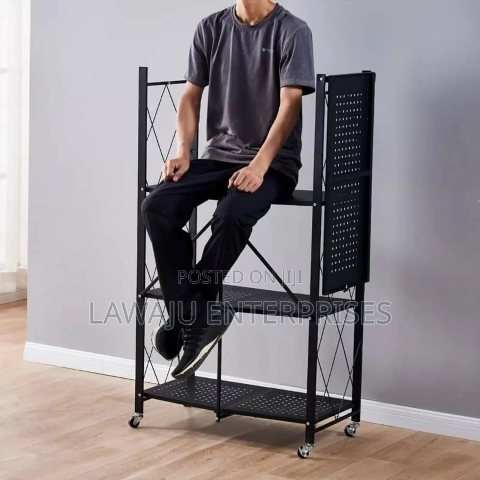 4 Layer Foldable Carbon Steel Rack