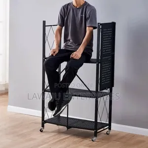 4 Layer Foldable Carbon Steel Rack