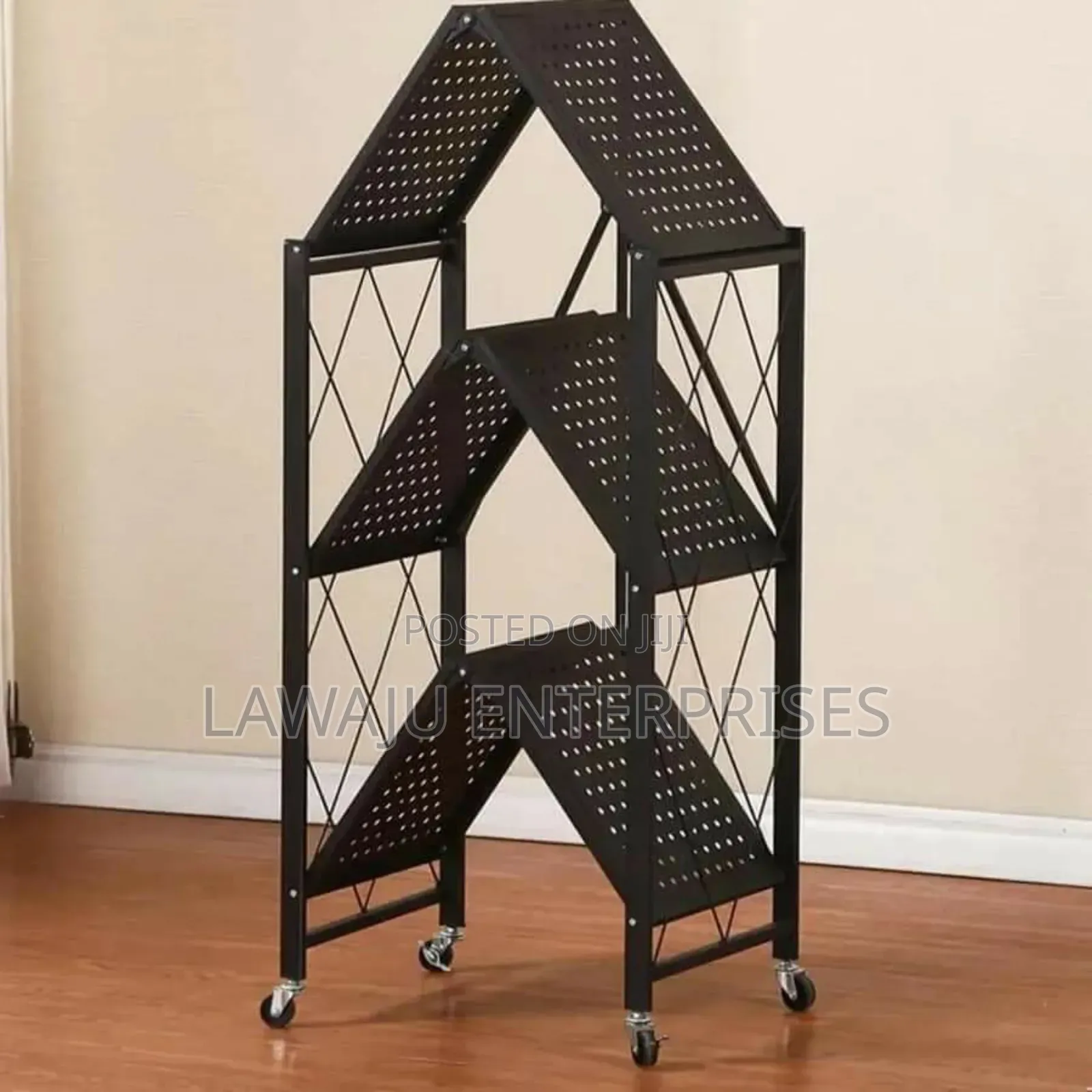 3 Layer Foldable Metal Rack