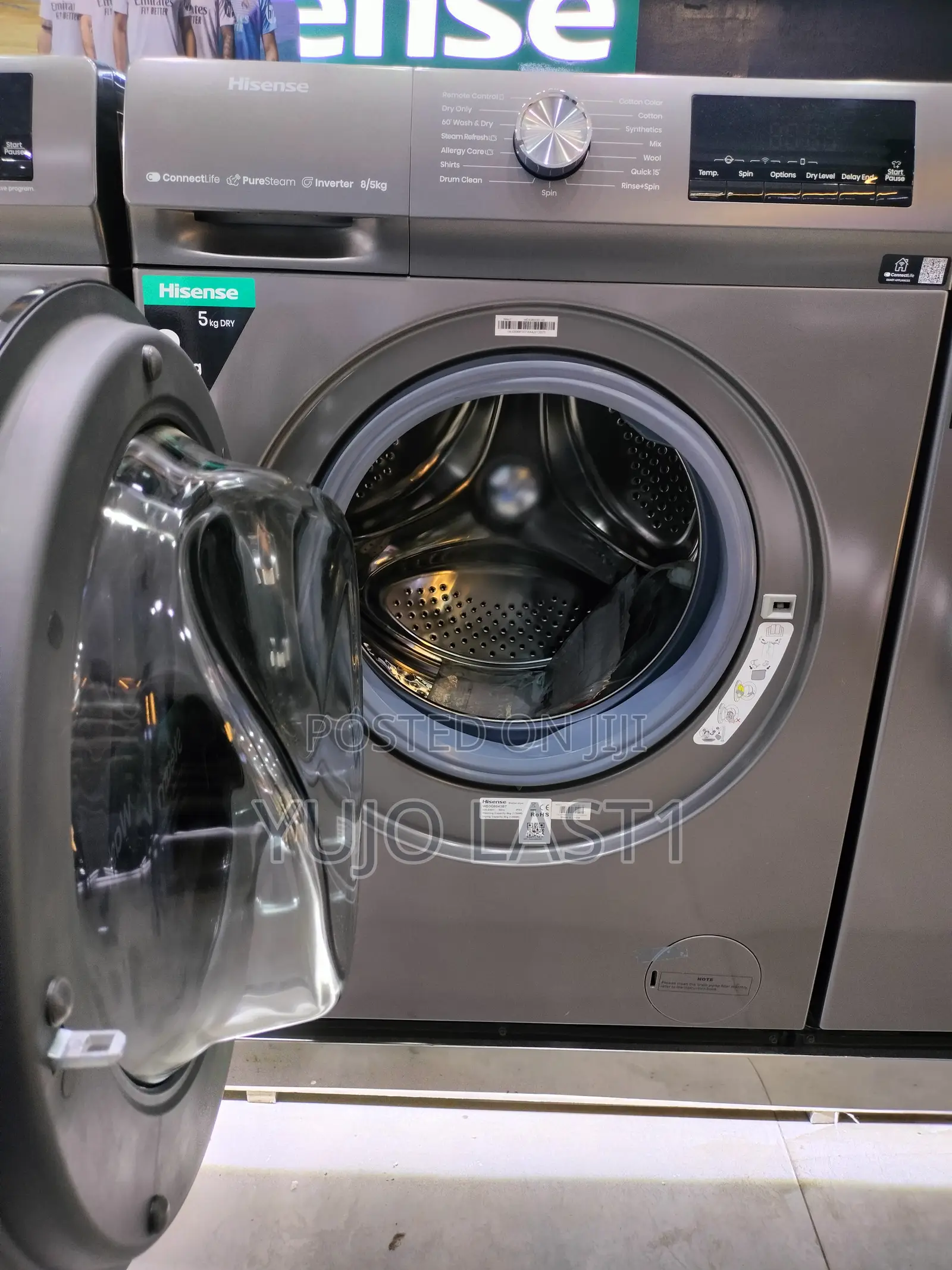 Hisense 8kg Washer and 5kg Dryer Washing Machine – Wdqy8014e