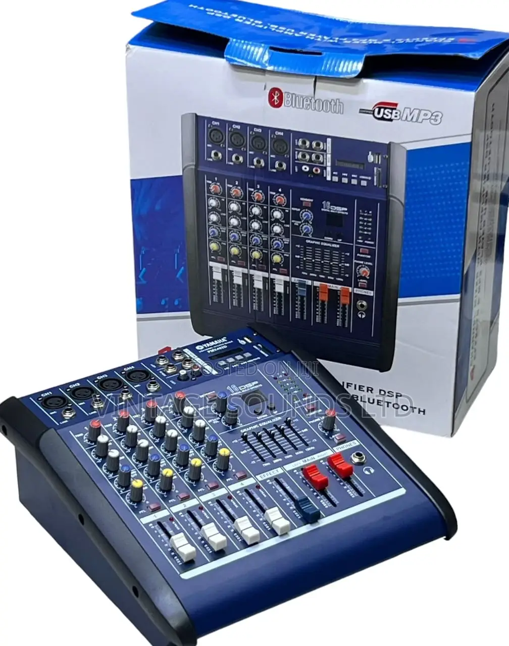 Powered Mixer PMX 404D -4channel Mixer W/Usb Bt