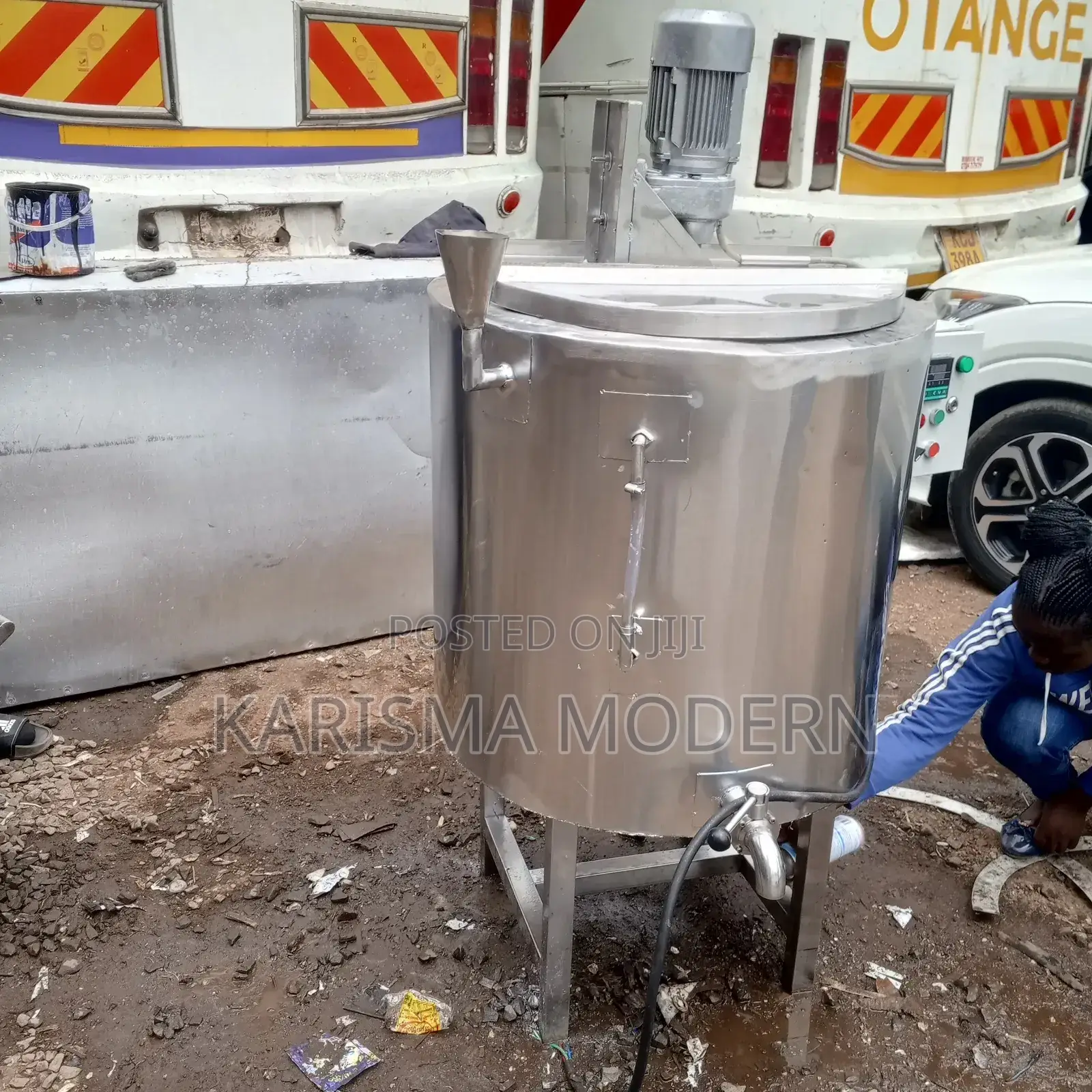 Modernized Stainless Steel Milk Pasterizer