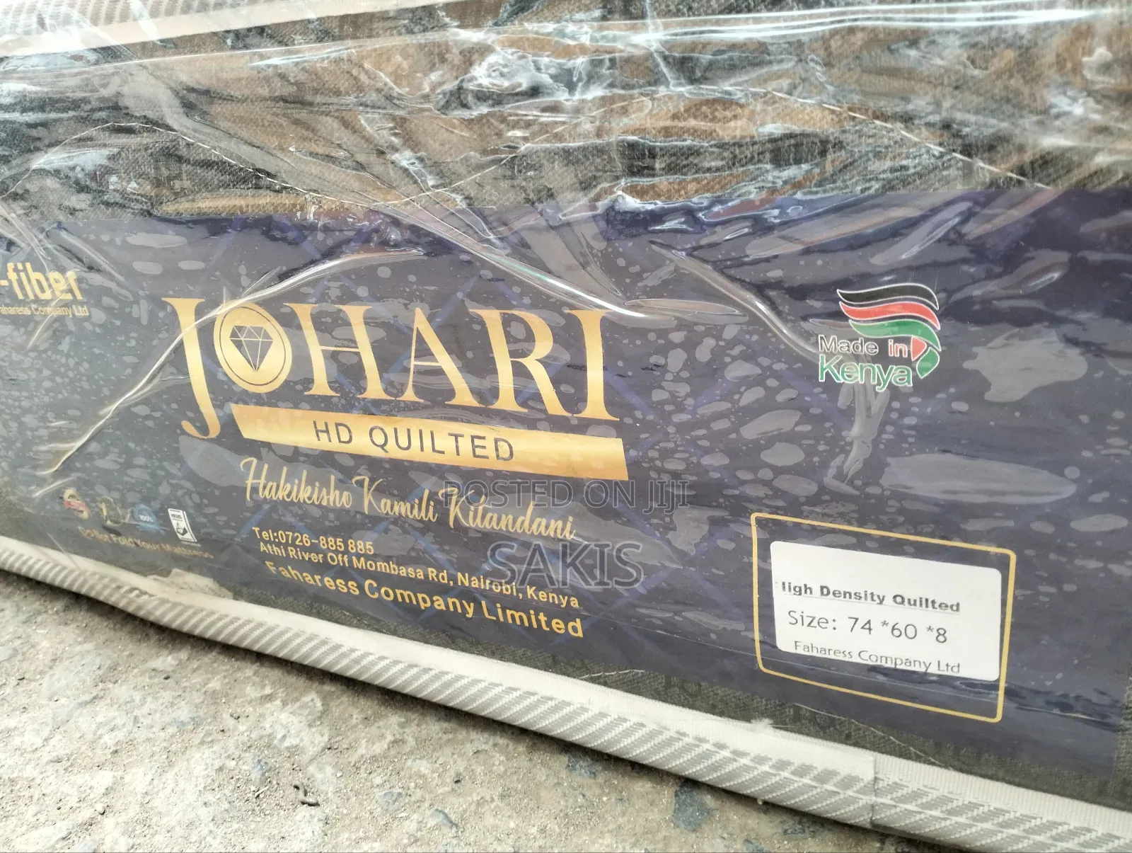 Top Ad! Johari Fibre 5 X 6 X 8 HD Quilted Mattresses!