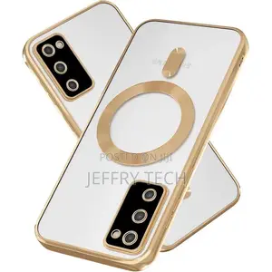 Gold Luxury Electroplate Magnetic Charging Clearfor S20PLUS