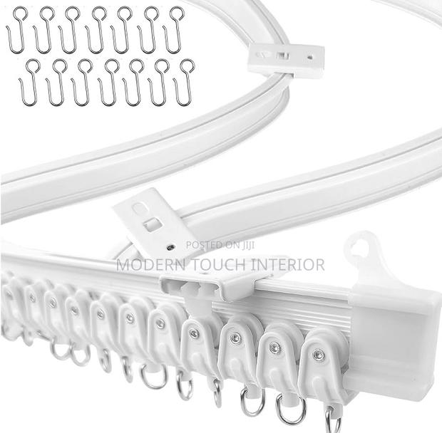 White 6 Meters Curtain Rails